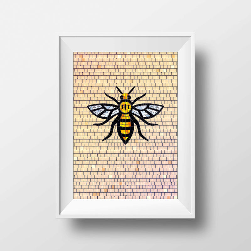 Manchester Bee Mosaic Print Photo