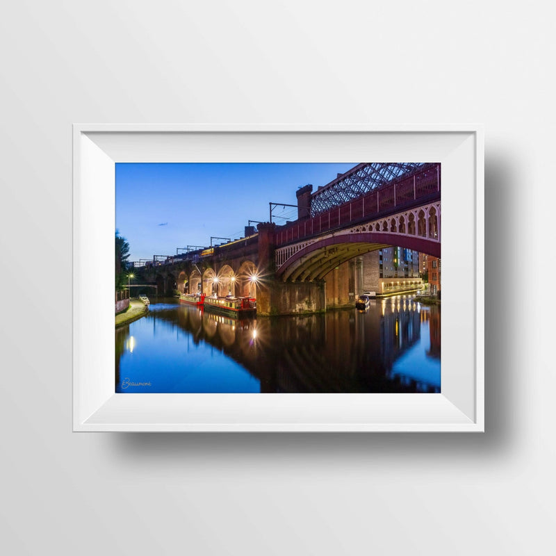 Blue Hour Castlefield Bridge Print - HD Manchester