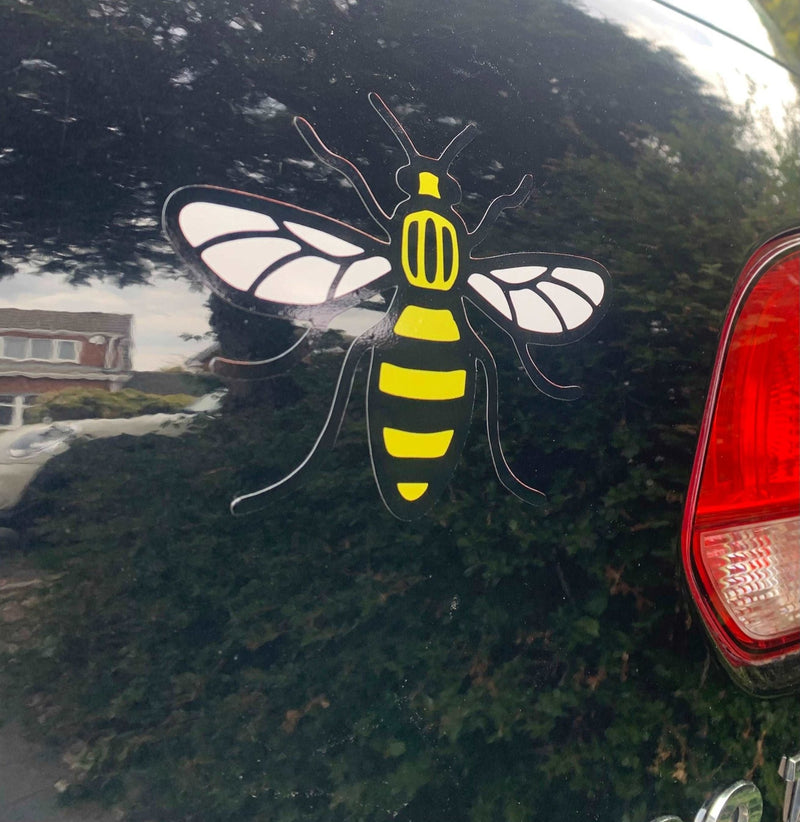 Manchester Bee Car Sticker - HD Manchester