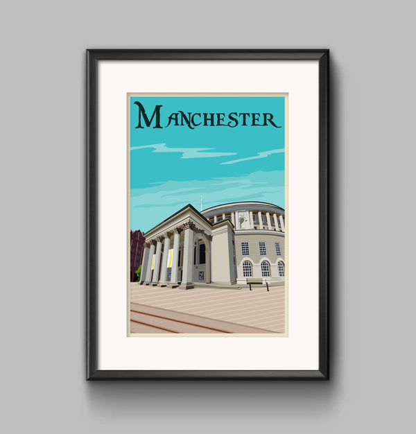 Manchester Library Print