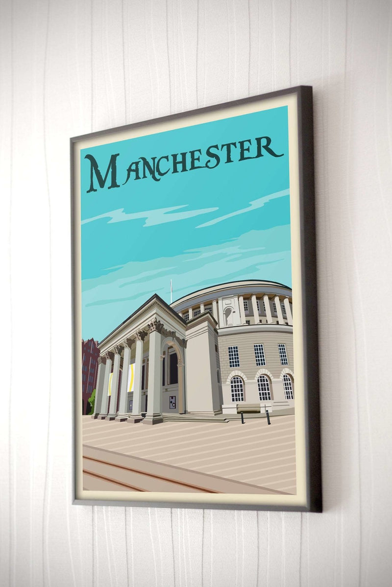 Manchester Library Print
