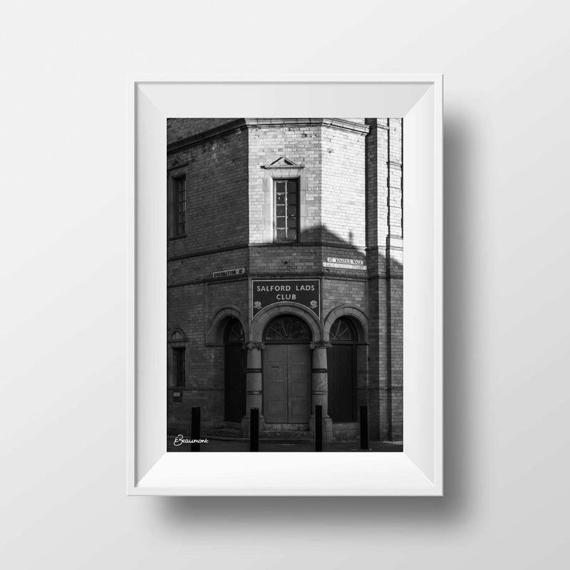 Salford Lads Club Black and White Photograph Print