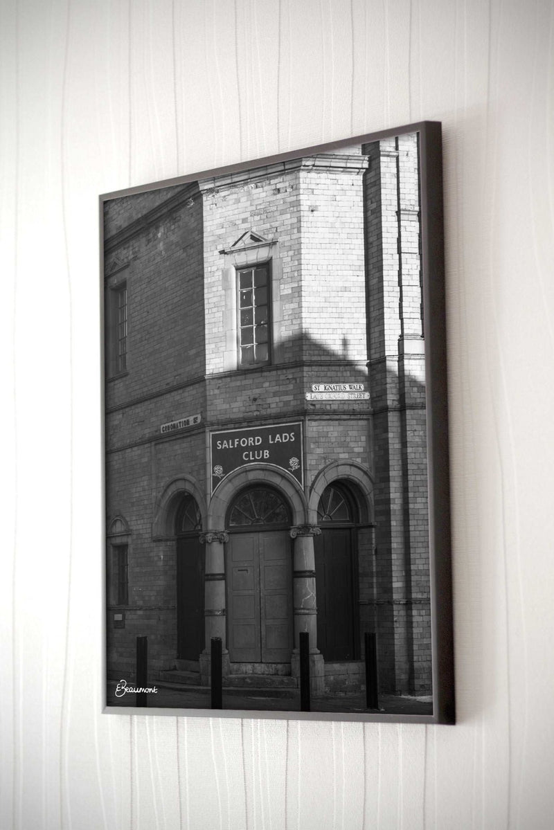 Salford Lads Club Black and White Photograph Print
